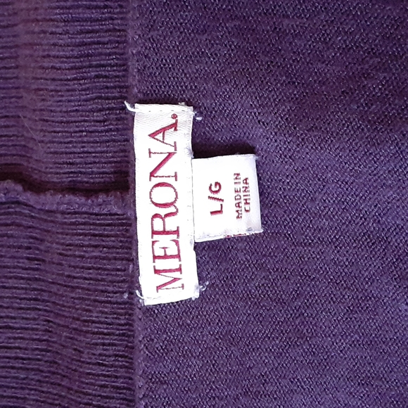 3/15 or FREE wP Merona open long layering cardigan shell edge EUC - Picture 7 of 8